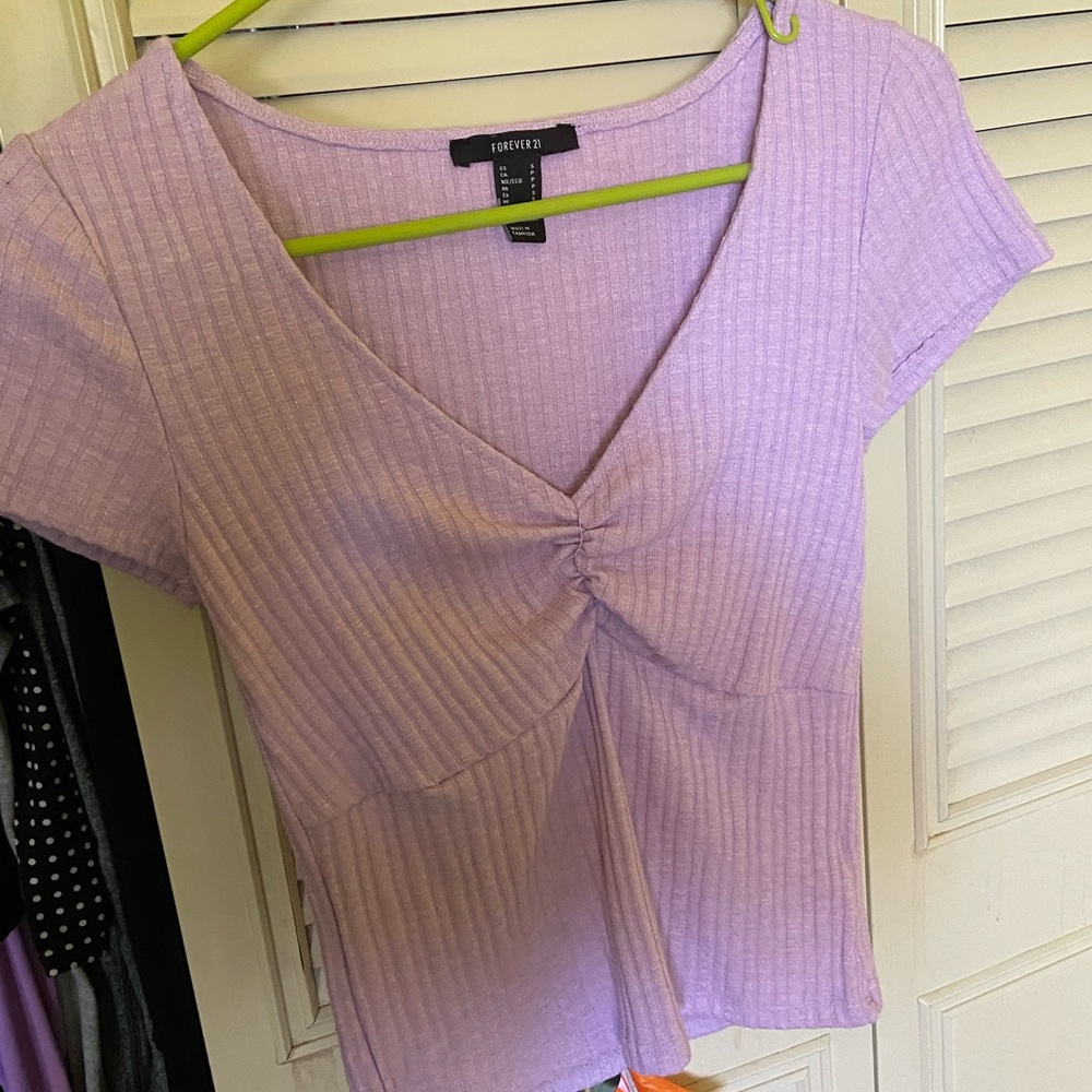 lavender crop top | Forever21 | size: S